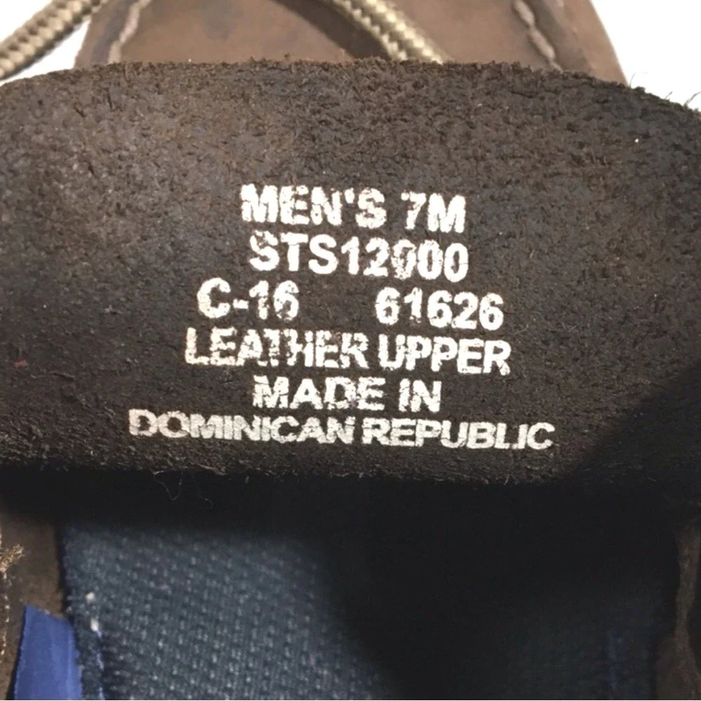 Sperry STS12000 Leather‎ Boat Shoes 7M Brown